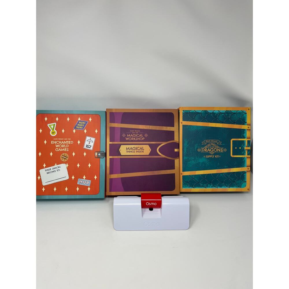 Osmo Math Wizard Lot iPad Base Reflector 3 Games